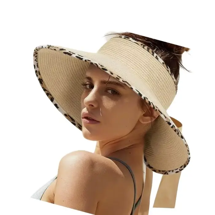 Chapeau soleil respirant avec nœud papillon 39BB