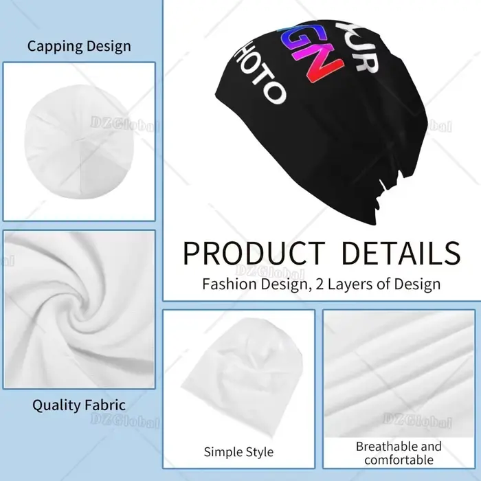 Bonnet ample personnalisé avec texte et photo personnalisés