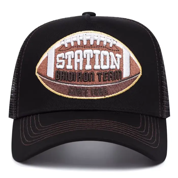 2025 nouveau filet chapeau STATION Rugby brodé camion
