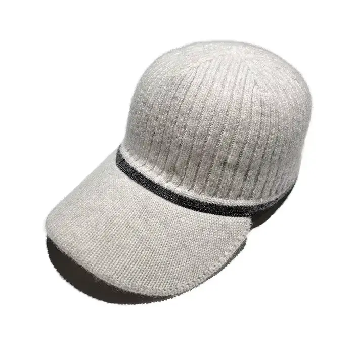 Casquette de baseball en laine pour femme, nouvelle collection automne-hiver, couleur contrastée, ch