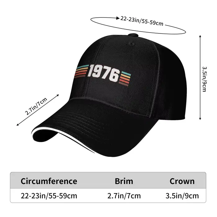Casquette de baseball vintage 1976