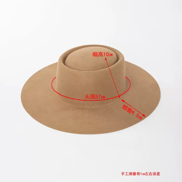 Chapeau Fedora 100% laine pour femmes