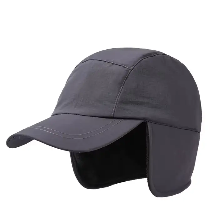 Casquette de baseball d'hiver chaude en polaire polaire avec protection des oreilles, bonnet pour ho