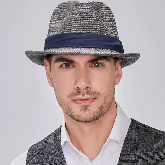 Chapeau de Paille anderTissé Pliable pour Femme et Homme