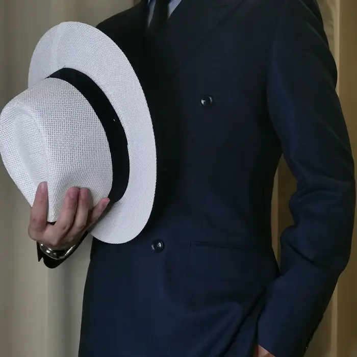 Chapeau de paille Panama naturel pour homme