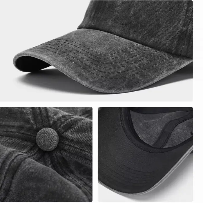 Casquette de Baseball en Coton Délavé pour Homme et Femme
