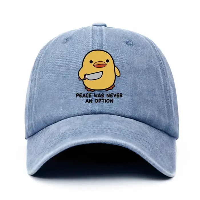 Chapeau de baseball imprimé lettre canard jaune pour hommes et femmes, réglable pour les voyages, pr