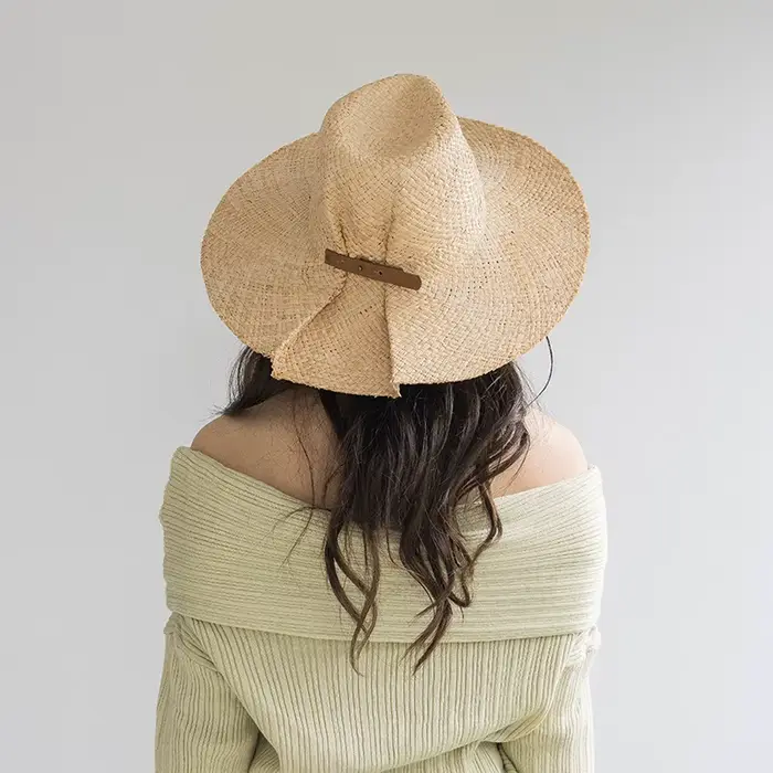 Chapeaux de paille en raphia pour hommes et femmes