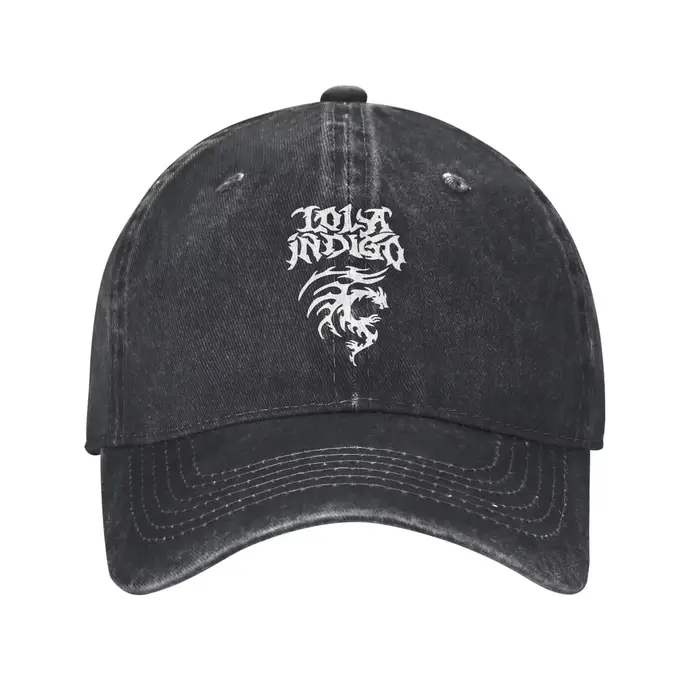 Hommes femmes Lolas Indigos imprimé chapeaux classique en détresse coton casquette de Baseball réglable