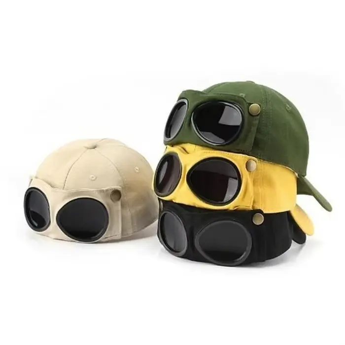 1 PC Aviator Hat Version coréenne de la tendance lunettes casquette