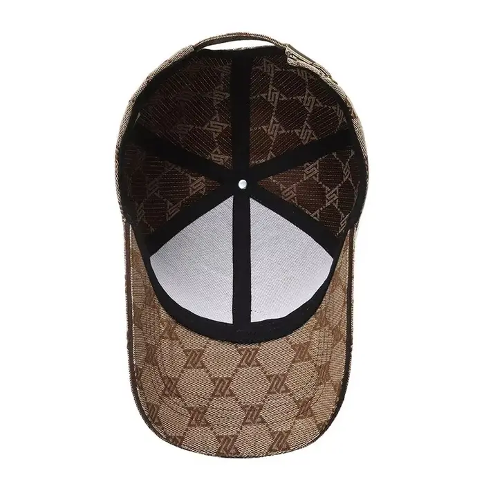 Casquette de baseball tendance à motif monogramme - Ajustable et confortable