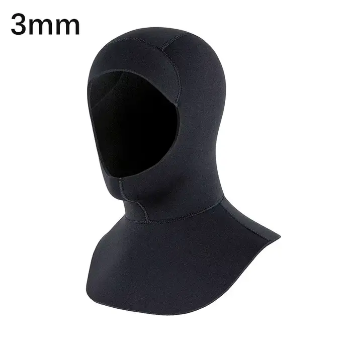 Bonnet en néoprène 3mm 5mm, chapeau de natation avec épaule pour hommes et femmes, protection de la 