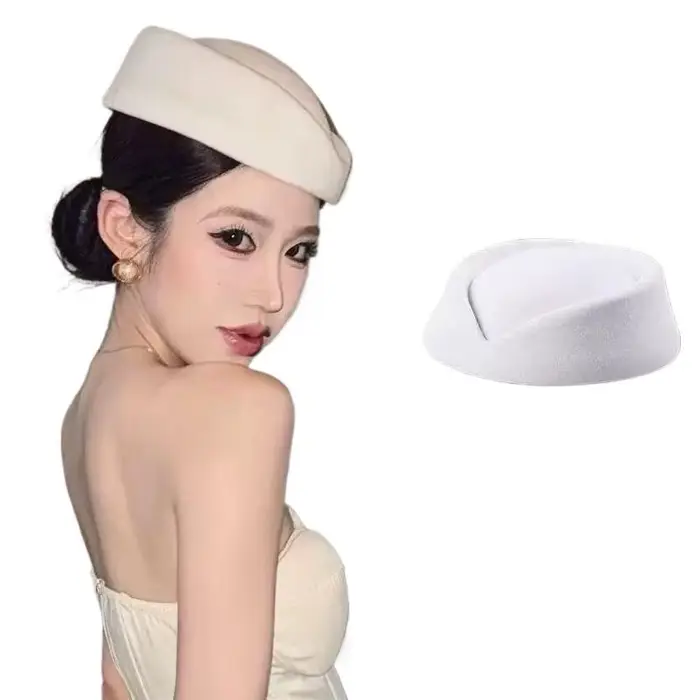 Béret chapeau casquettes hôtesse de l'air agent de bord Vintage