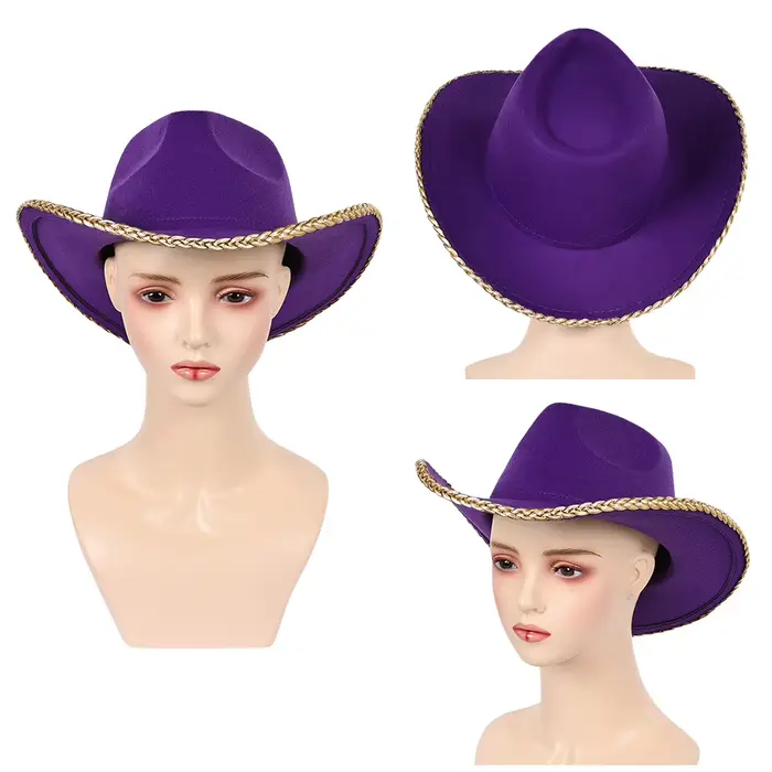Chapeau de pirate Nico Robin, casquette violette de cosplay fantastique, accessoires de déguisement 