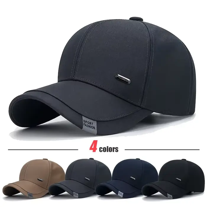 Casquette de baseball en coton pour hommes d'âge moyen