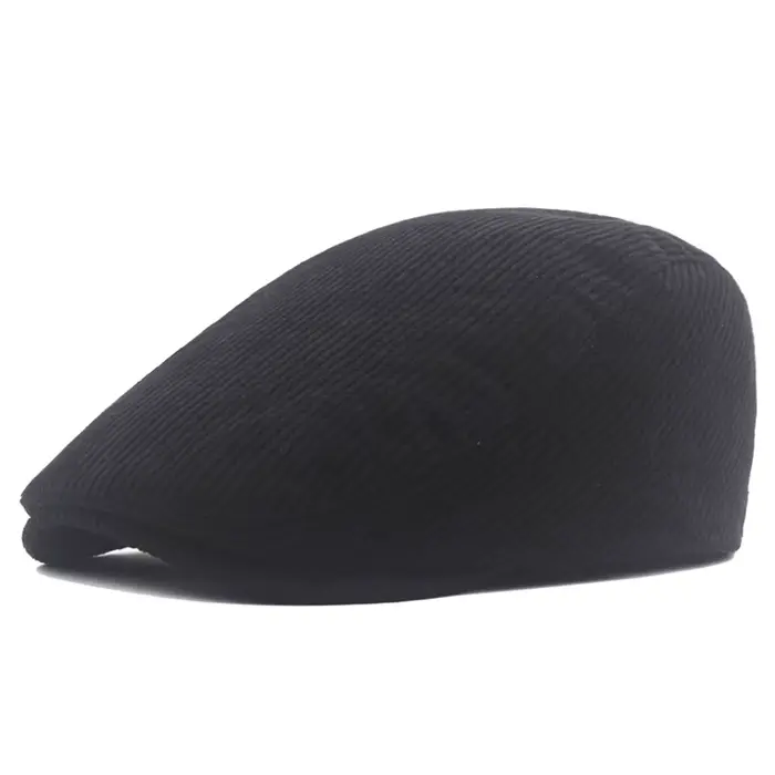 Casquette de Peintre à Visière en Velours Côtelé pour Homme, Béret de Style Britannique, Rétro, Angl