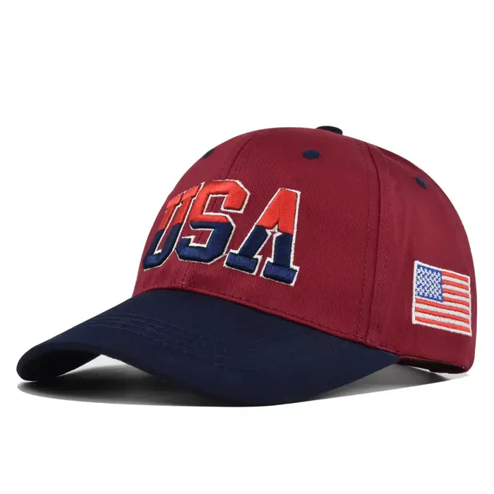 Casquette de Baseball brodée drapeau patriotique américain pour hommes et femmes