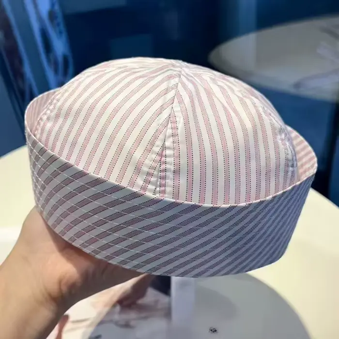 Chapeau de marin Cosplay à rayures à la mode, polyvalent, respirant, confortable, chapeau de Perform