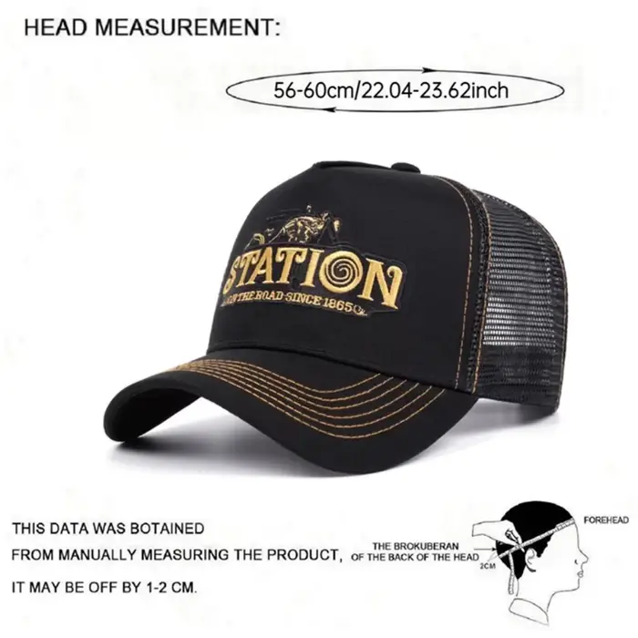 Nouvelle Casquette en Maille Personnalisée 2026 STATION pour Hommes et Femmes