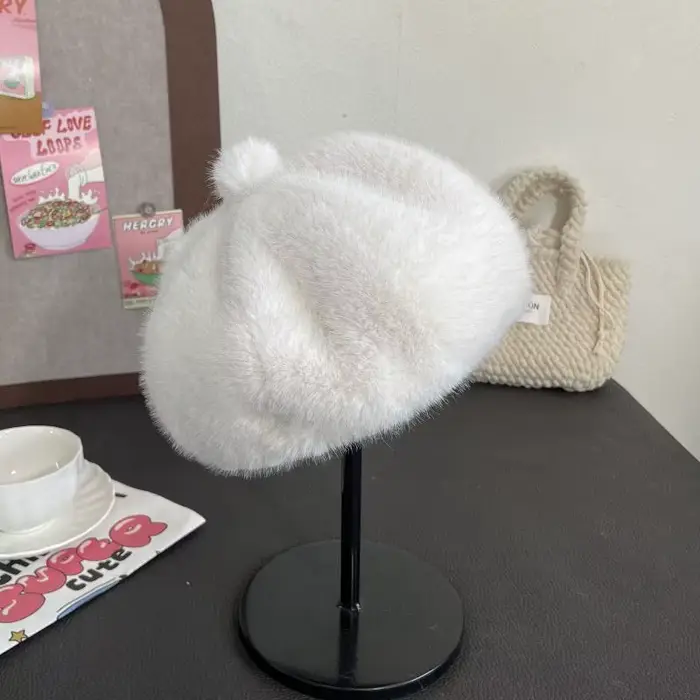 Béret rétro pour femmes, chapeau Style britannique Hepburn, automne hiver, casquette de peintre d'ar