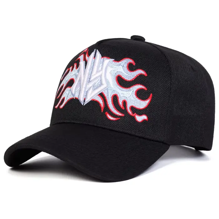 Casquettes de baseball unisexes avec broderie NY Flame, printemps automne, chapeaux décontractés rég