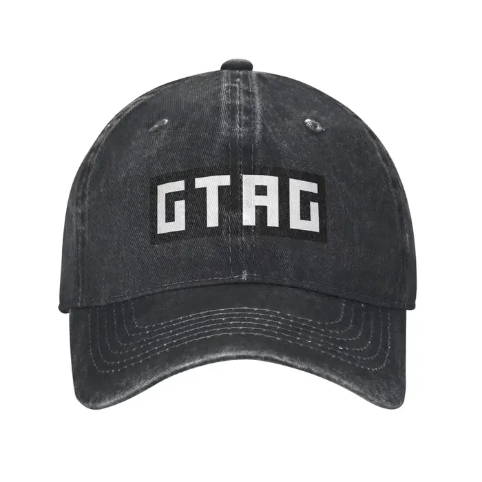 Casquette en jean décontractée avec logo non officiel Gorilla Tag "GTAG", casquette de baseball régl