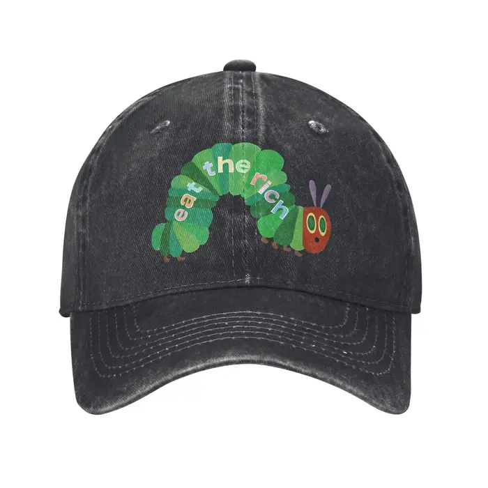 Casquette de baseball 'Eat The Rich Hungry' style Hip Hop délavée, Kpop Rock, pour hommes et femmes,
