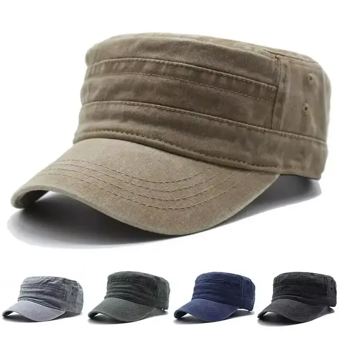 Chapeau hommes pêche rétro faire vieux lavage jean grande tête bavoir plat