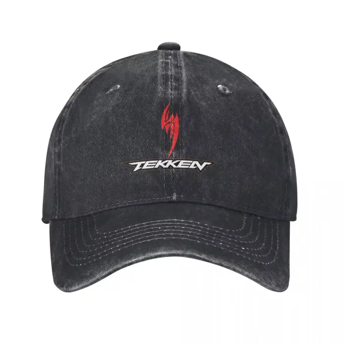Tekken Jin Kazama symbole impression rétro Denim lavé casquettes de Baseball hommes Cowboy crème sol
