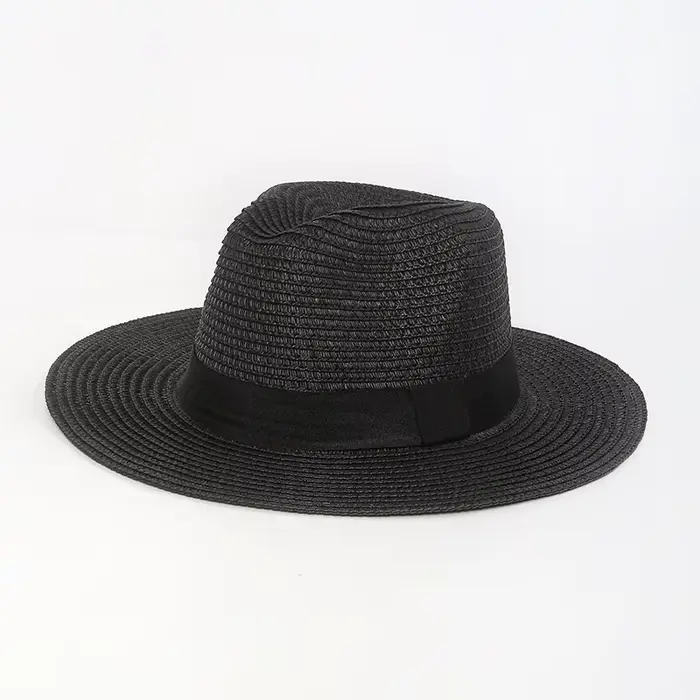 Grand Chapeau de Paille Panama Naturel Taille 56-60cm Nouvelle Collection – Chapeau de Soleil Fedora