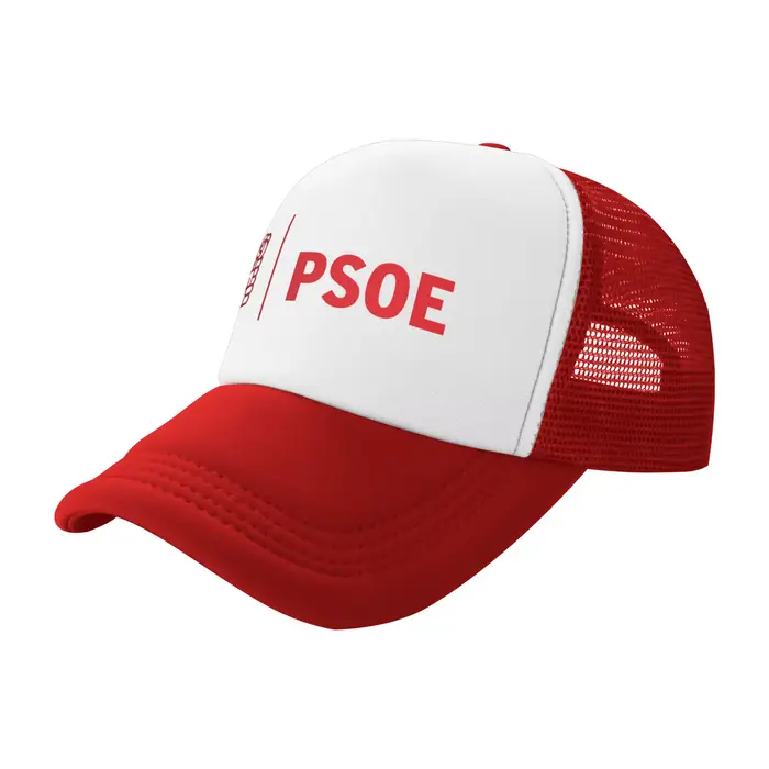 Casquette de baseball CHAMPRINT en maille respirante avec logo PSOE Pedro Sanchez ajustable et multifonction pour adultes usages décontractés et occasions spéciales