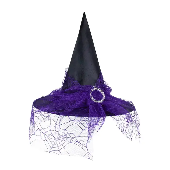 Chapeau de sorcière Halloween chapeau décoration accessoires pour adultes enfants Cosplay sorcière f