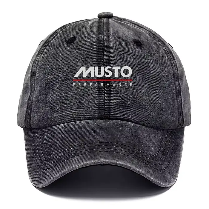 Casquette de baseball unisexe Musto Performance en coton délavé style vintage, souple et réglable, i