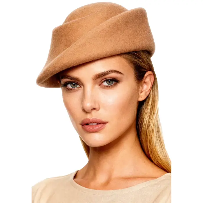 Béret en laine blanche de luxe FS