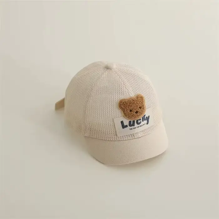 Chapeau de style coréen pour bébé, casquette à bec de canard, en maille, protection solaire, en glac
