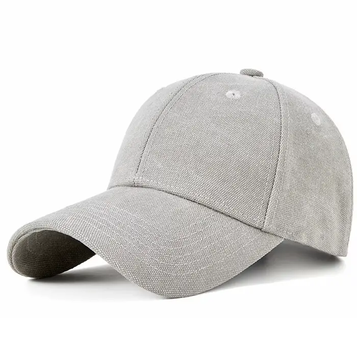 Casquette de haute qualité en toile pour hommes et femmes protection solaire style sport visière incurvée surdimensionnée occassions extérieures multicolores ajustables