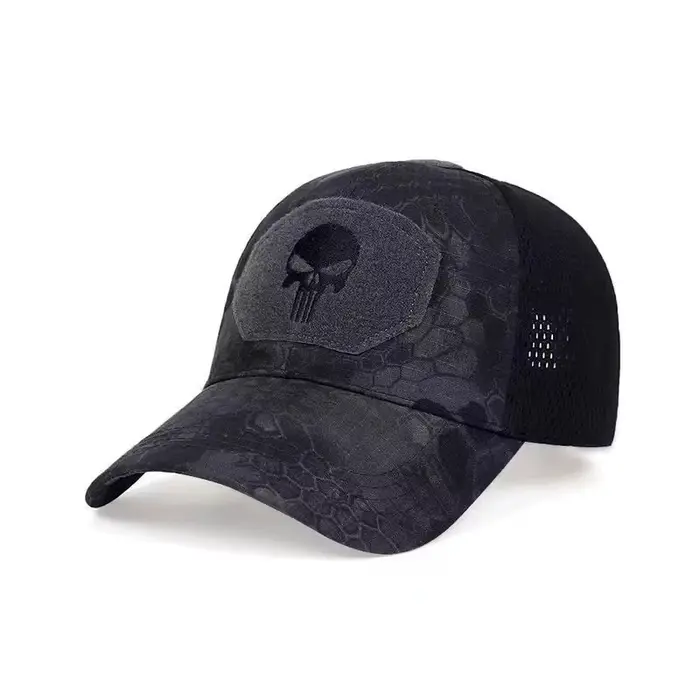 Casquette de baseball en maille unisexe avec motifs de dessin animé et camouflage réglable pour plein air et sports décontractés quatre saisons