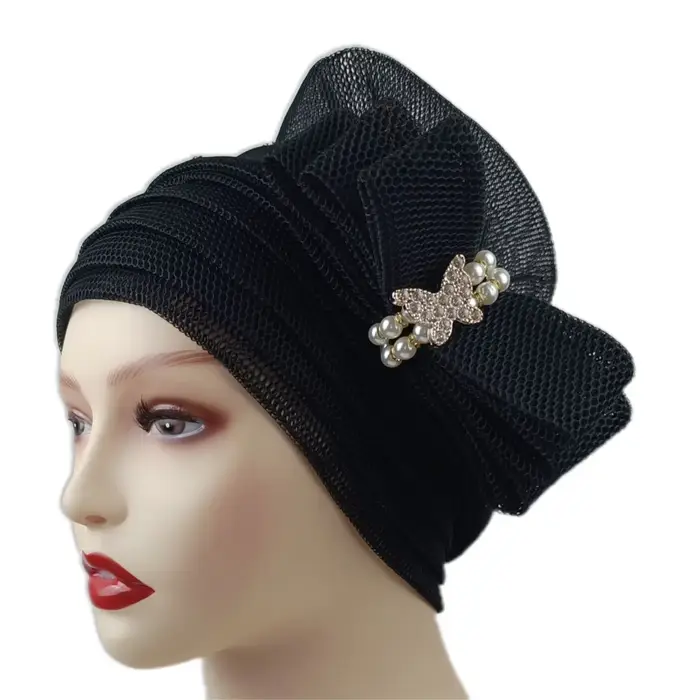 Couvre-chef africain d'été pour femmes africaines, Style à la mode, couleur unie, casquettes africai