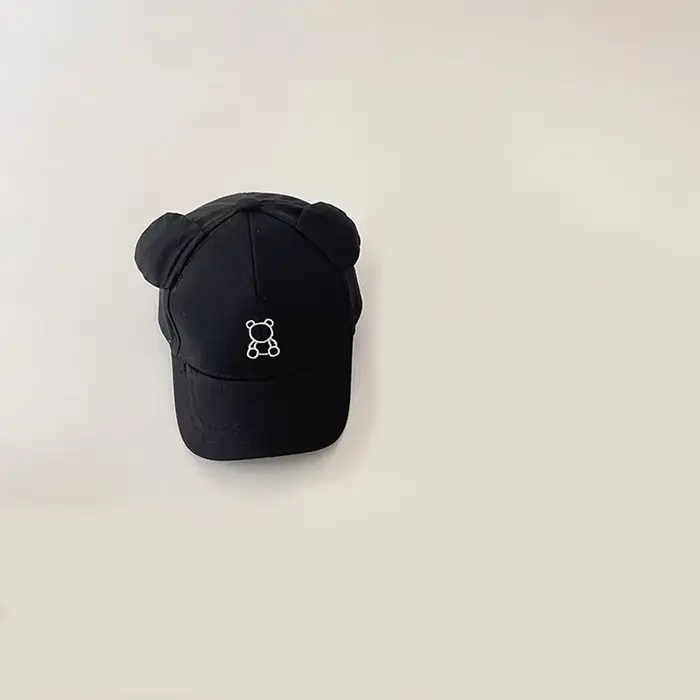 Casquette de Baseball ours pour enfants, oreilles mignonnes, langue de canard, dessin animé, pare-so
