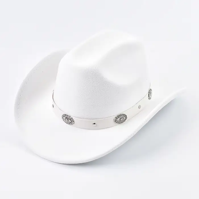 Chapeau de cowboy et de cow-girl de style occidental pour femmes, chapeaux en feutre à la mode, adap