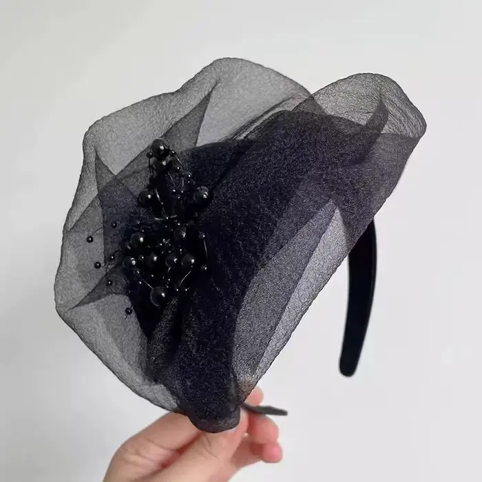 Bandeau demi-chapeau français Vintage gracieux pour femmes