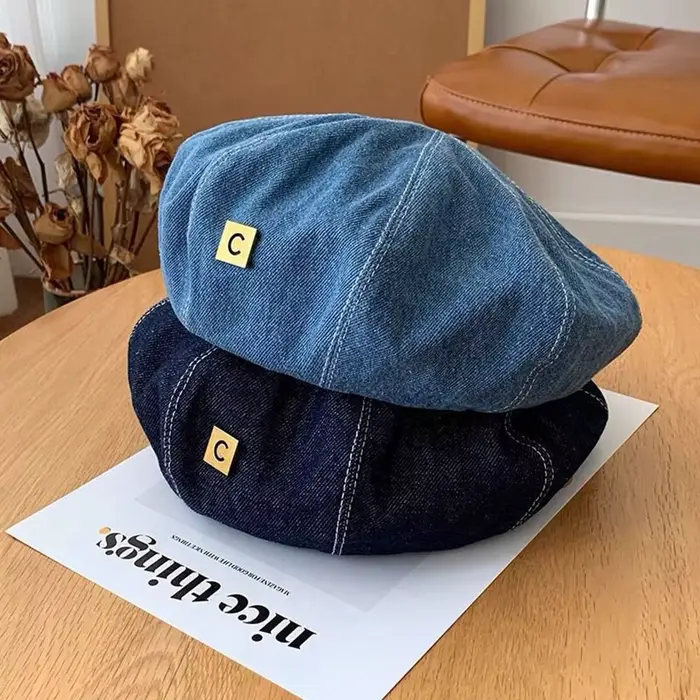 Béret en jean tendance pour femme
