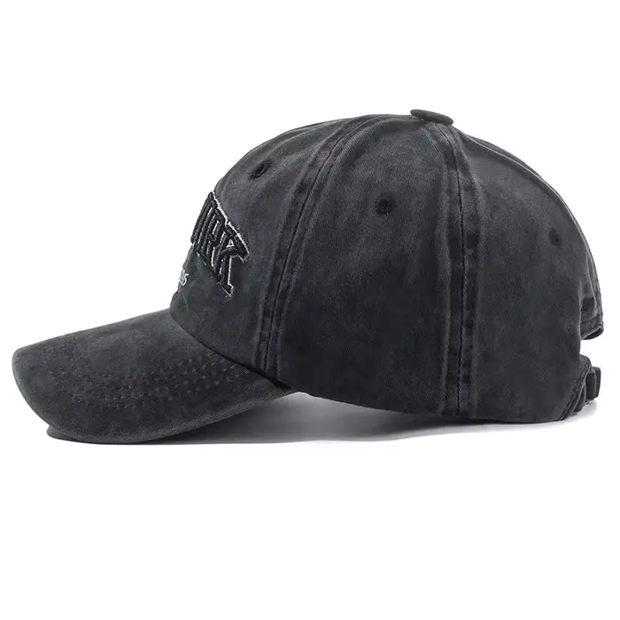 Casquette en coton délavé de New York pour hommes et femmes