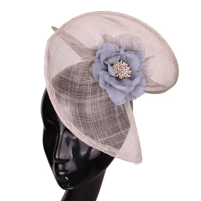 Sinamay-Chapeau Fascinateur Jaune Élégant pour Femme, Accessoire Fedora pour Cheveux, Vêtements de S