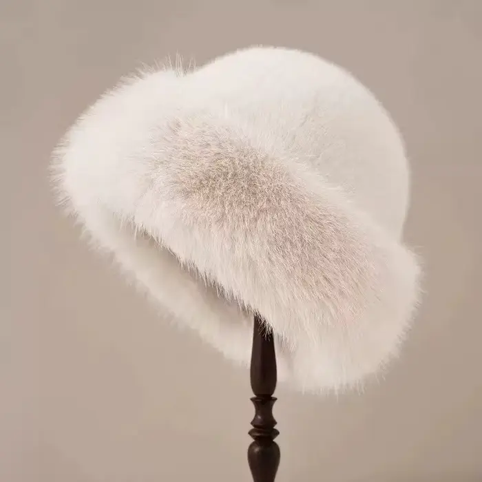 Nouveau chapeau mongole en peluche imitant la fourrure de vison