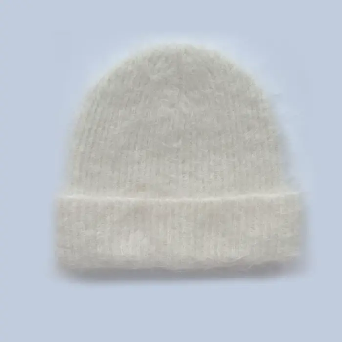 Chapeau tricoté pour femmes hommes casquettes laine d'alpaga mode Simple chaud Skullies bonnets soli