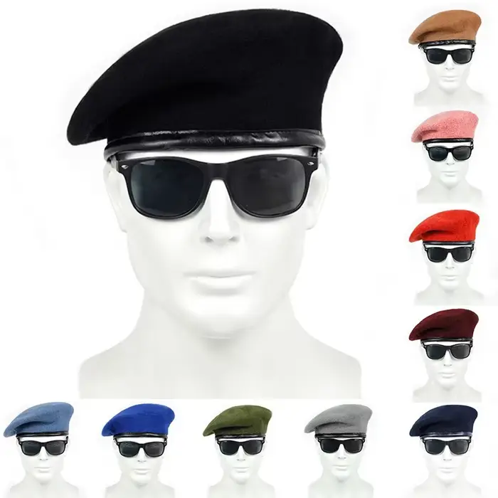 Béret tendance uni en polyester pour homme et femme, chapeau décontracté et chaud pour l'automne et l'hiver, casquette hip hop multicolore à offrir pour toutes les occasions