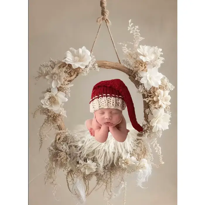 Chapeau Photo de père noël pour nouveau-né