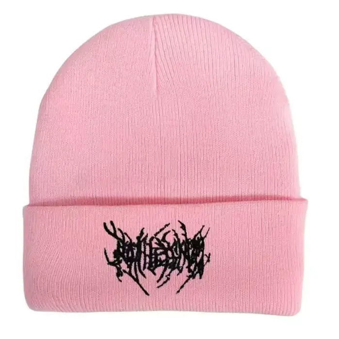 Chapeau tricoté brodé personnalisé pour homme, style streetwear hip-hop