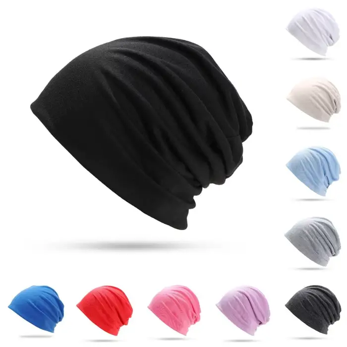 Bonnet ample uni en polyester doux pour homme et femme, style sport, multifonctionnel pour l'automne et l'hiver, polyvalent pour toutes sortes d'occasions extérieures